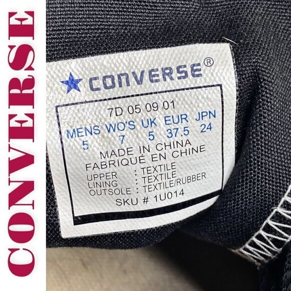 CONVERSE VINTAGE Y2K BATMAN CHUCK TAYLOR HIGH TOP SNEAKERS DC COMICS, Men’s 5 - Picture 7 of 12